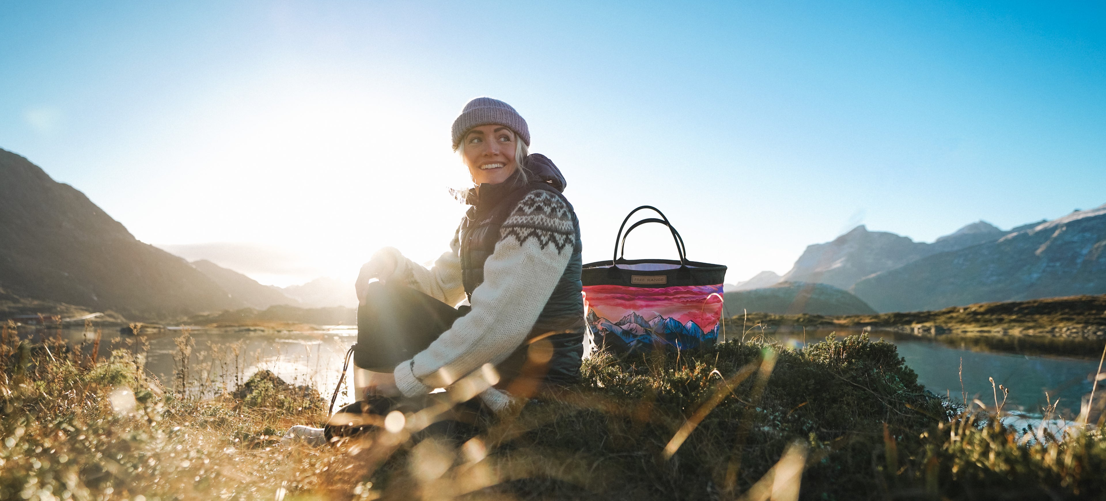 Free Range Equipment Featured Artist Rachel Pohl. Alpine inspired artist collaboration backpacks, canvas series. Made to order in Bend, Oregon.