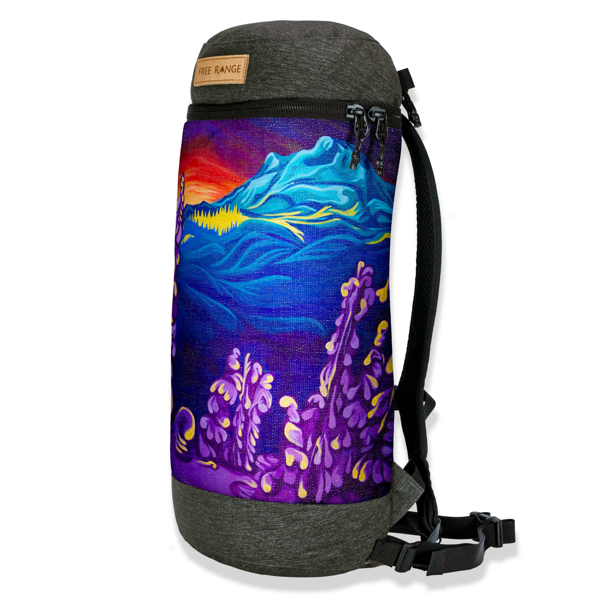 blue gianna leather backpack Free Range Equipment Canvas Pack